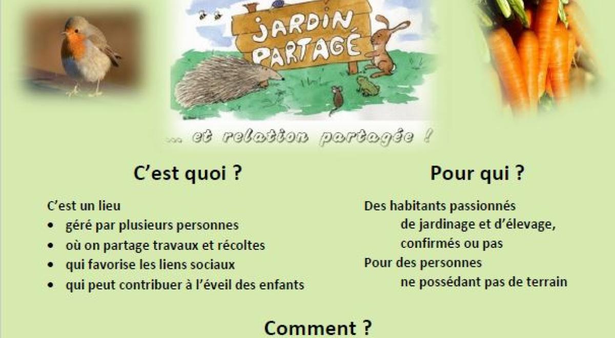 affiche jardins partagés