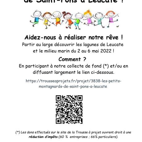 Affiche trousse à projet pour l'école de Saint-Pons