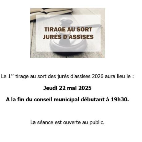 tirage jurés d assises 2026
