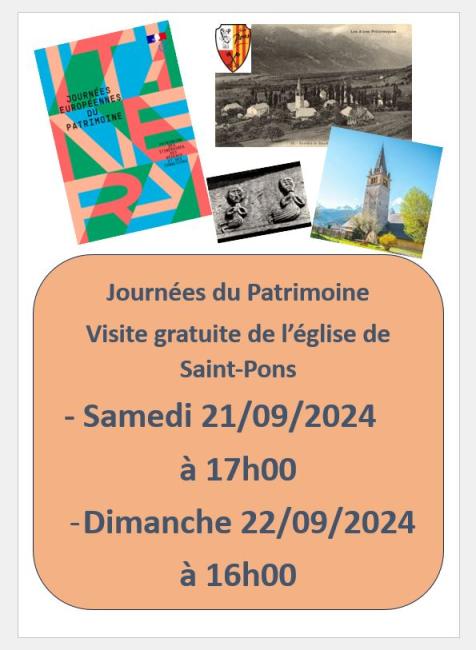 affiche journées du patrimoine