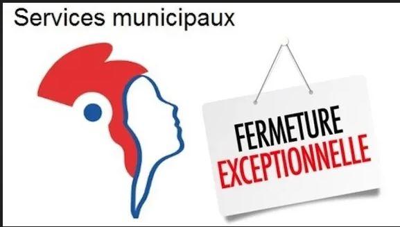 affiche fermeture mairie