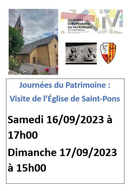 affiche journées du patrimoine 2023