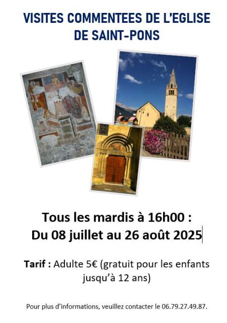 affiche visites commentées Eglise 2025