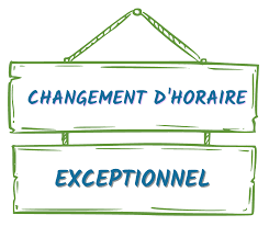 changement horaire ponctuel