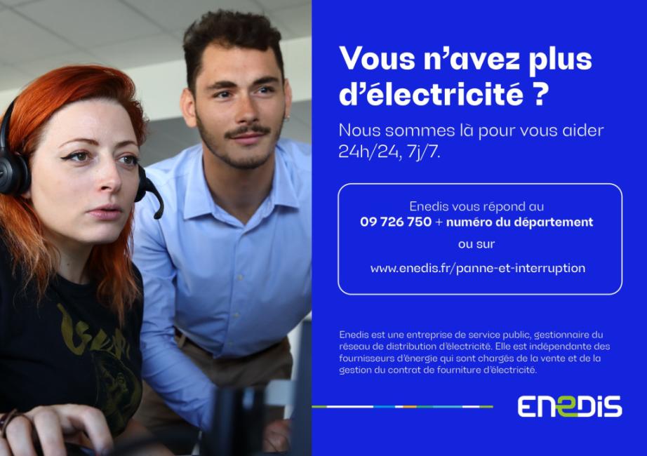 Enedis panne et interruption