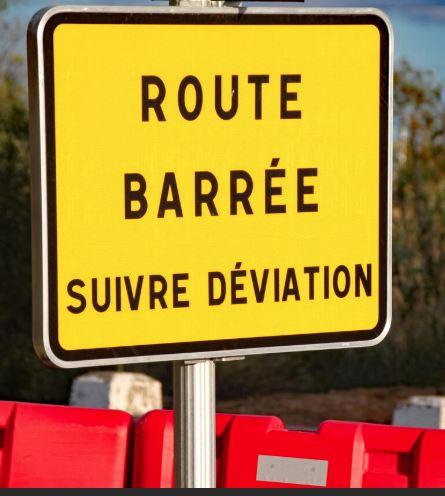 route fermée déviation